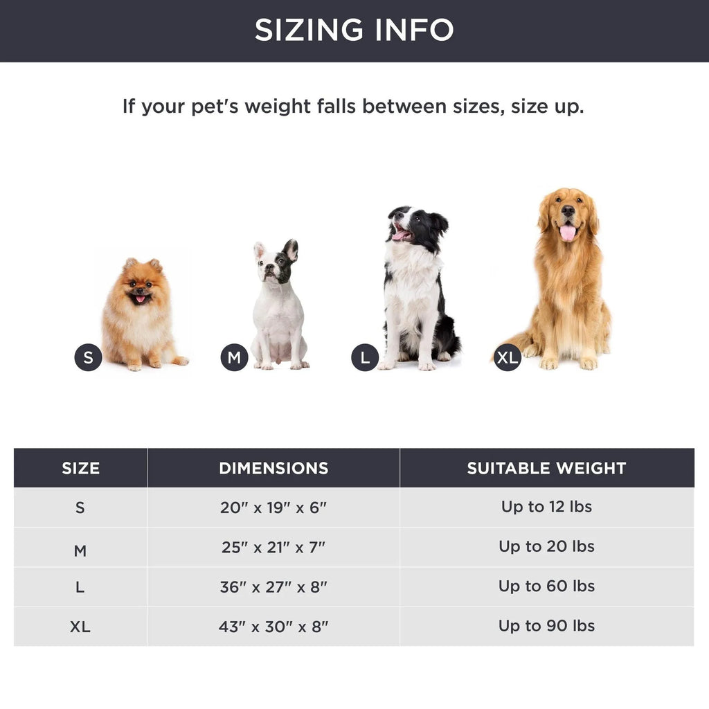 Pet bed cushion for dogs and cats in beige, coffee, gray, pink, or white colours