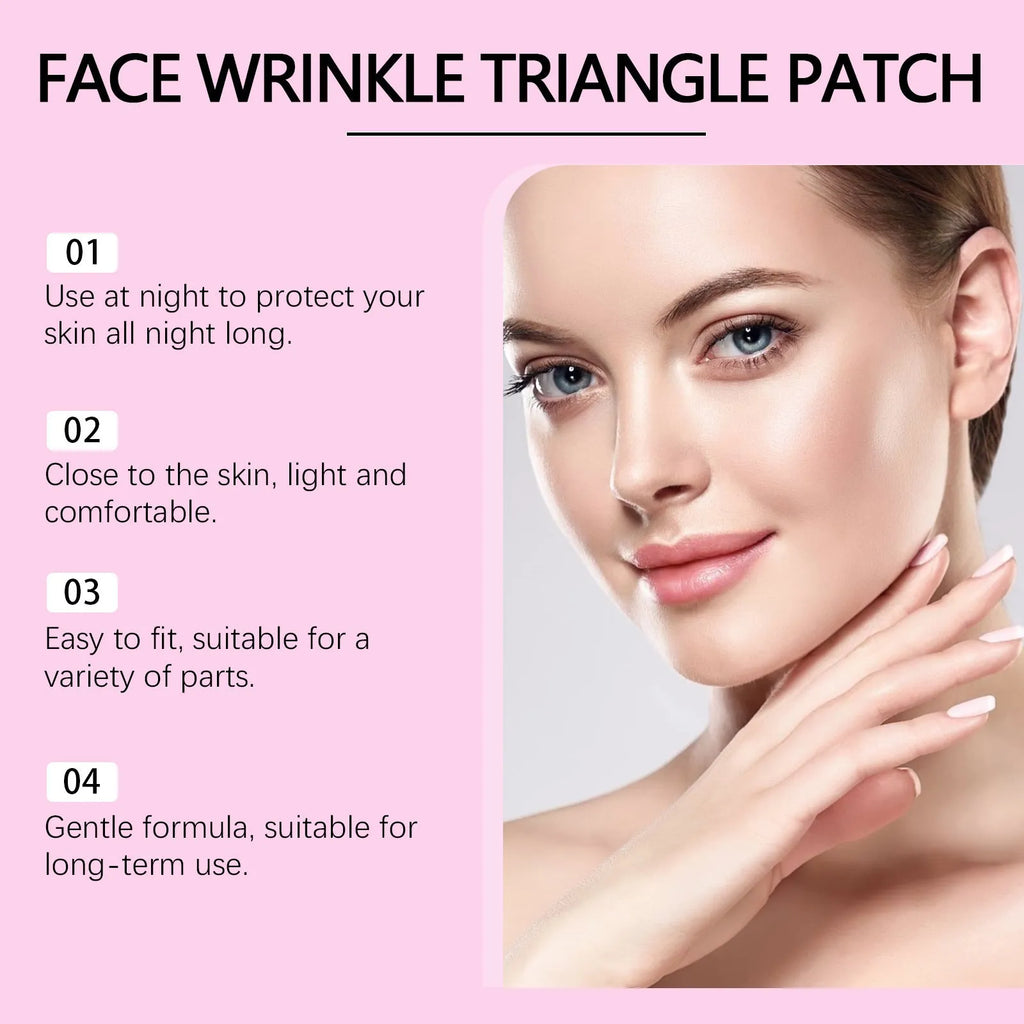 Pack of 144 clear hydrogel facial patches for fine lines on eyes and forehead.