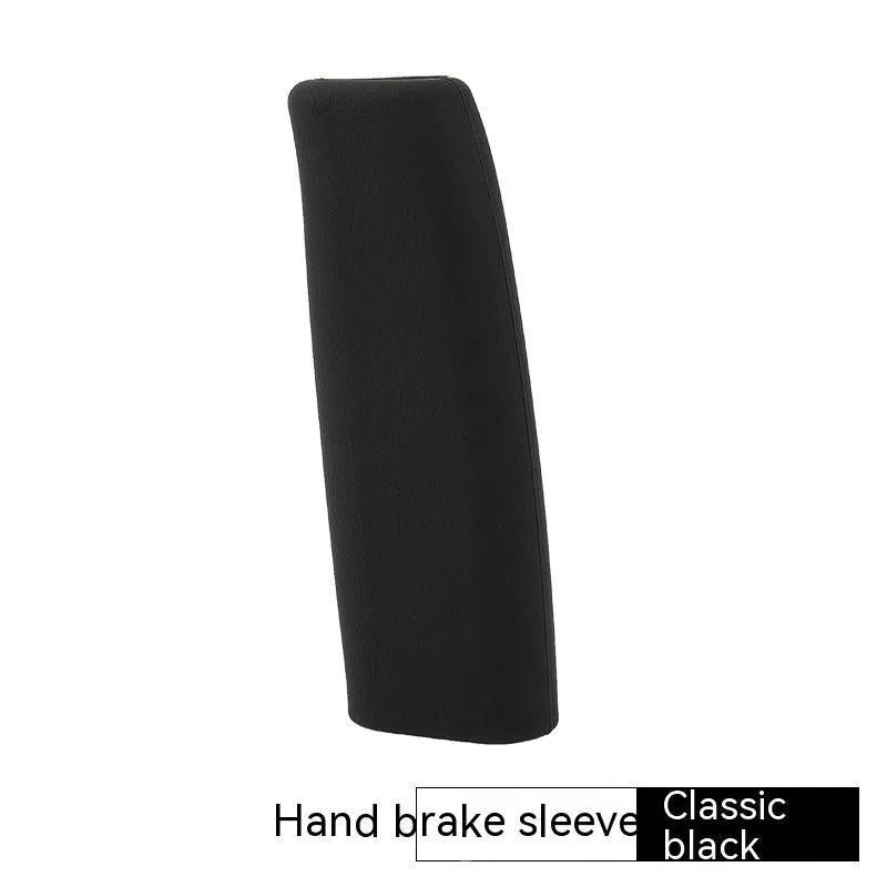 Universal silicone handbrake sleeve in black grey beige red blue colours 12cm length