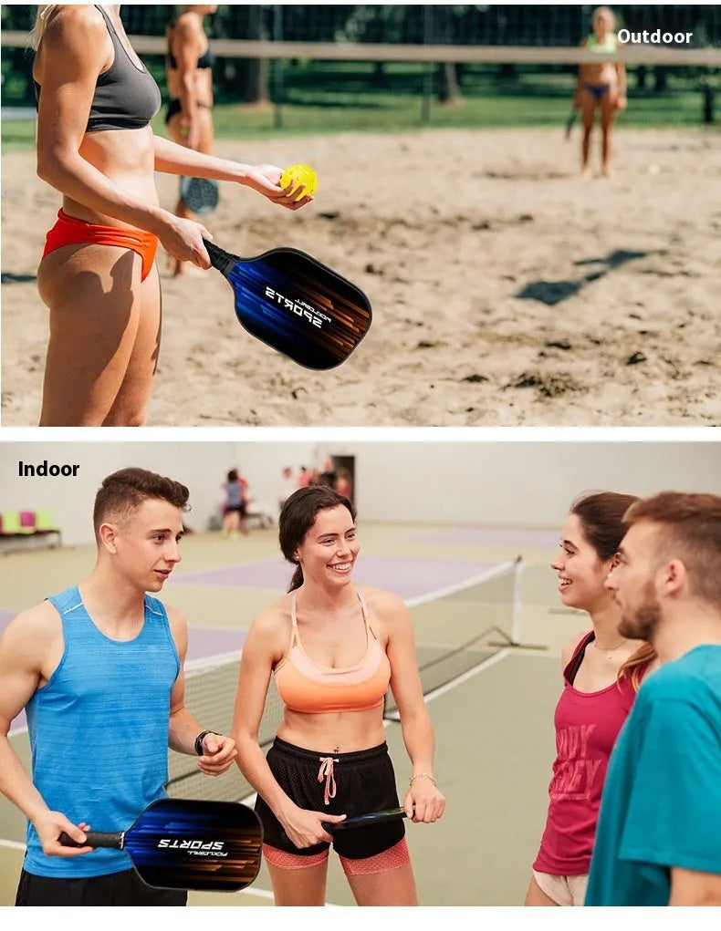 High-density fibreglass table tennis racket for outdoor sports with CZXPK00561 specification