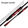 Carbon fishing rod with straight handle or pikestaff design in 210cm and 240cm lengths for light lure fishing