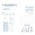 A5 and B5 student draft notebooks with white and blue plaid covers from the artsy Ins style salt series