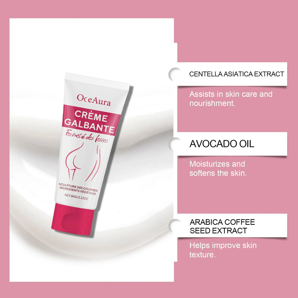 60g hip tightening cream jar with botanical extract formulation
