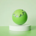 Green automatic rolling ball pet toy measuring 4.5cm for indoor dog and cat entertainment