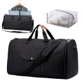 Dark blue Oxford cloth duffel bag with 36-55 litre capacity for business travel