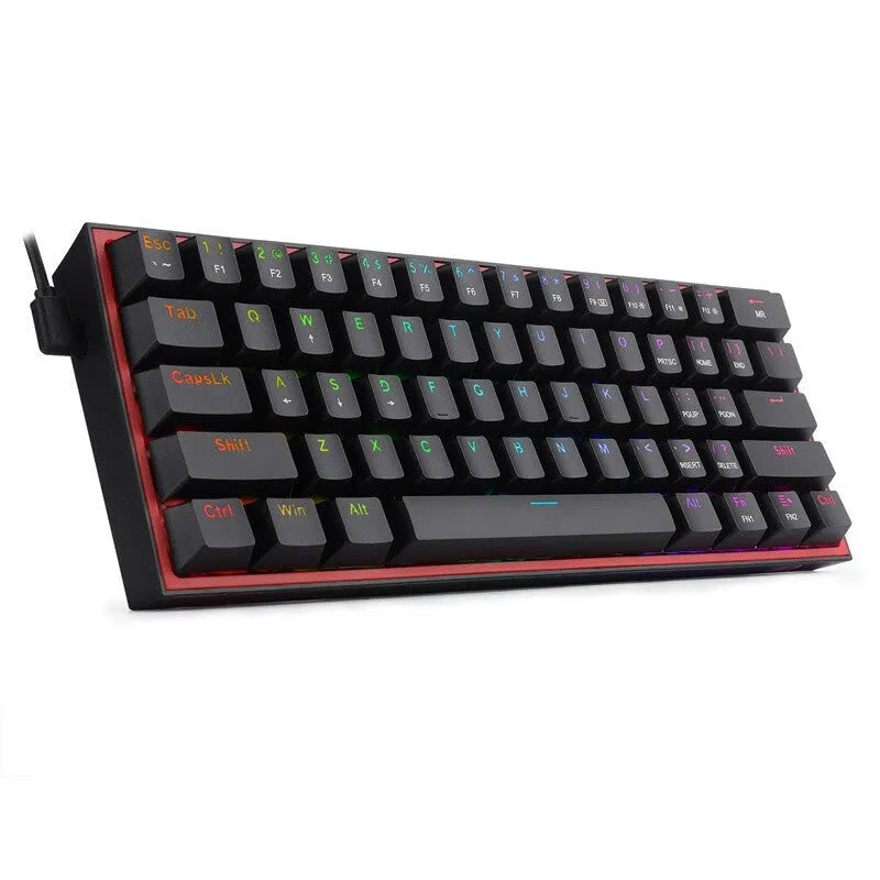 White pink mechanical keyboard with RGB lighting and dual-colour keycaps
