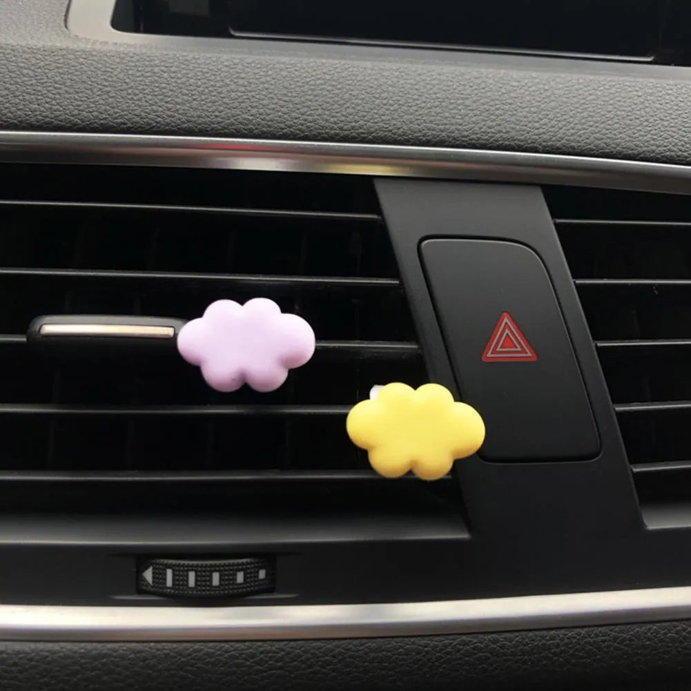 Resin Baiyun cartoon car fragrance clip for air vent in multiple colour options