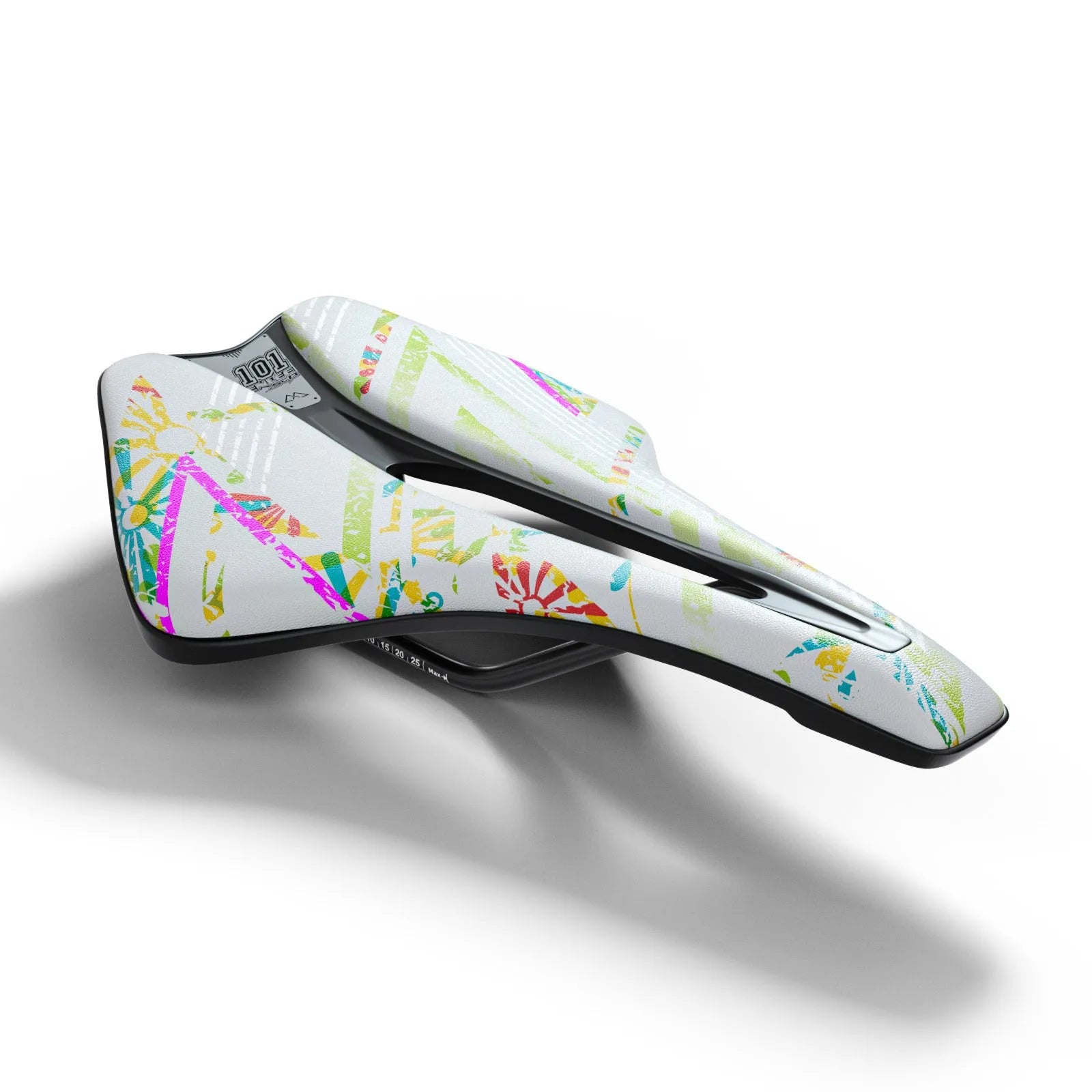 Ultra-light EVA bicycle saddle with hollow design and PU leather cover