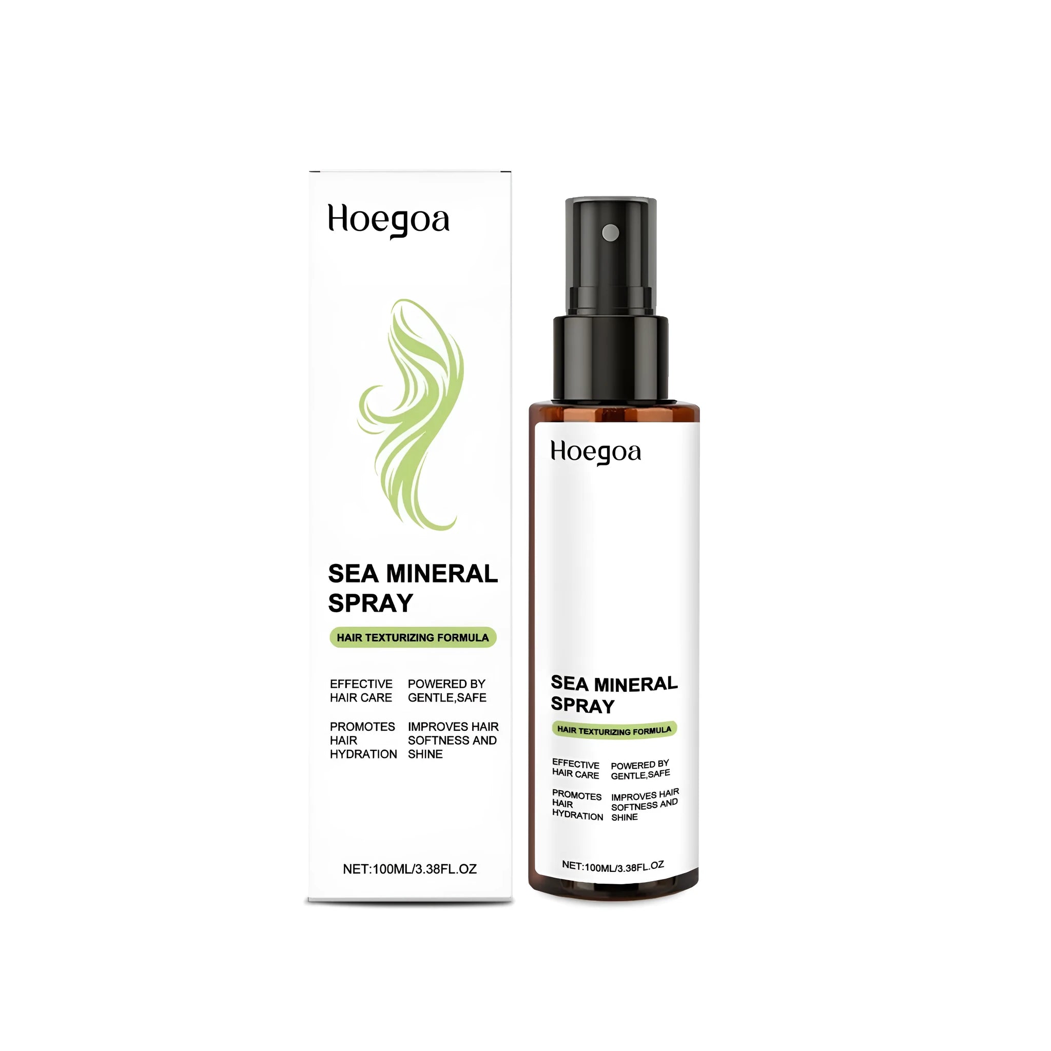 Ocean Moisturising Hair Care Spray bottle, 100ml, with sea salt and ginger oil ingredients.