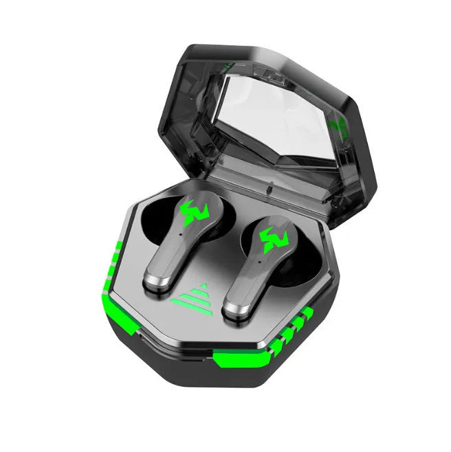 N35 black wireless gaming Bluetooth headset with in-ear design and 10 metre range