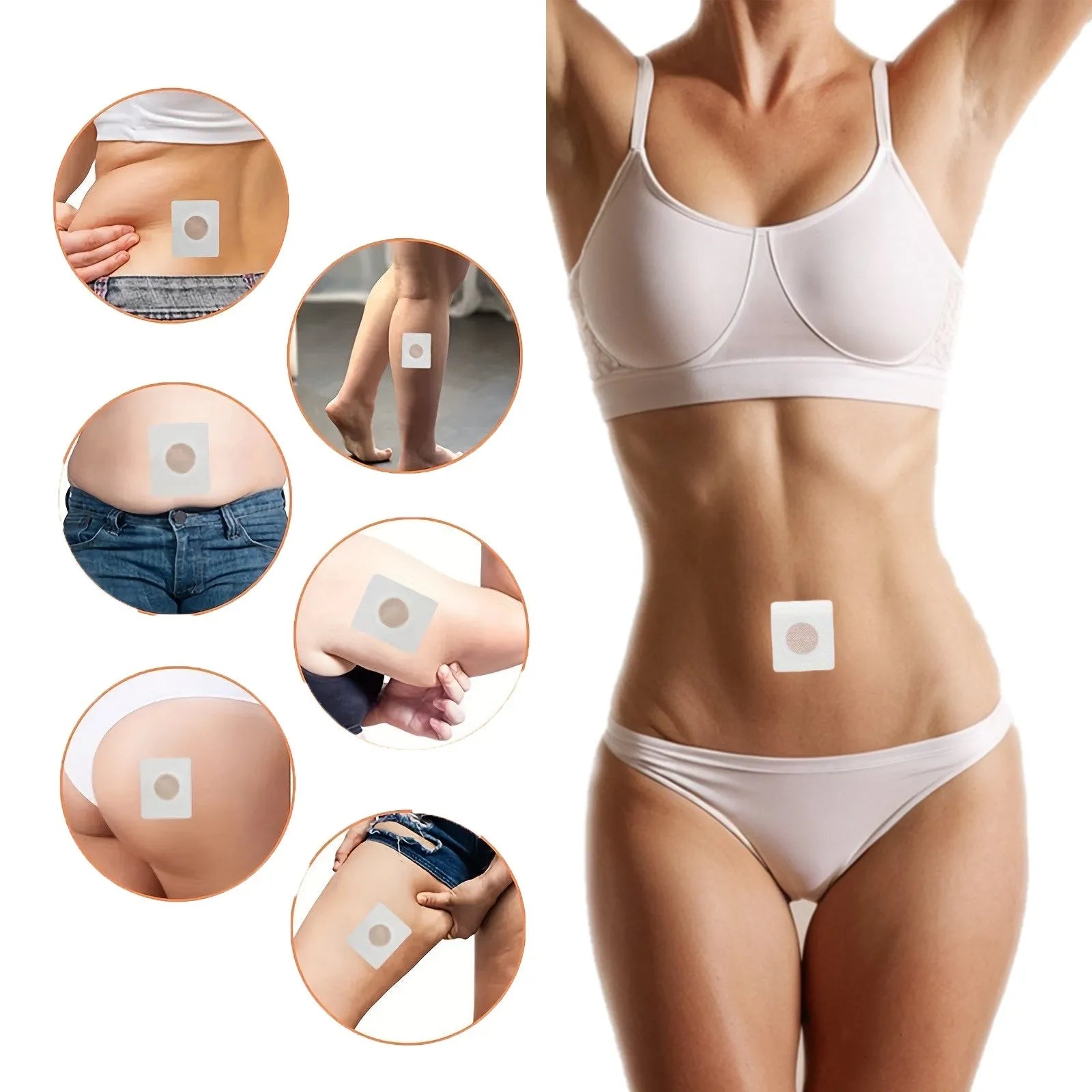 Box of 30 navel slimming patches with traditional Chinese medicine ingredients