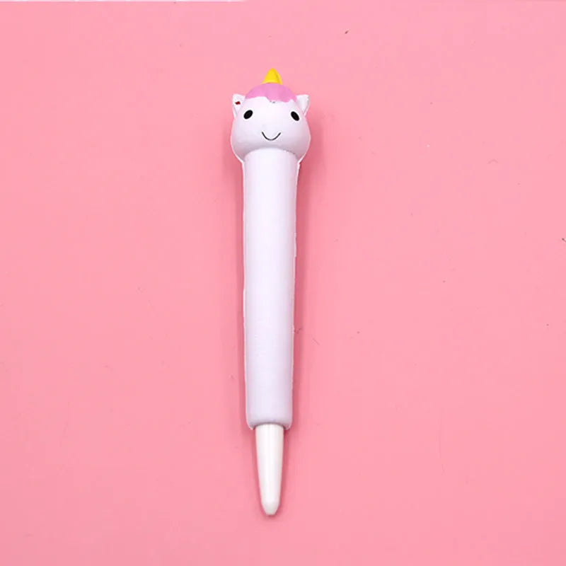 Cartoon-themed soft vent pen with 0.5mm gel tip compatible with iPhone models