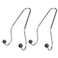 Two stainless steel diamond decorative hooks for car seat organisation in various colours.