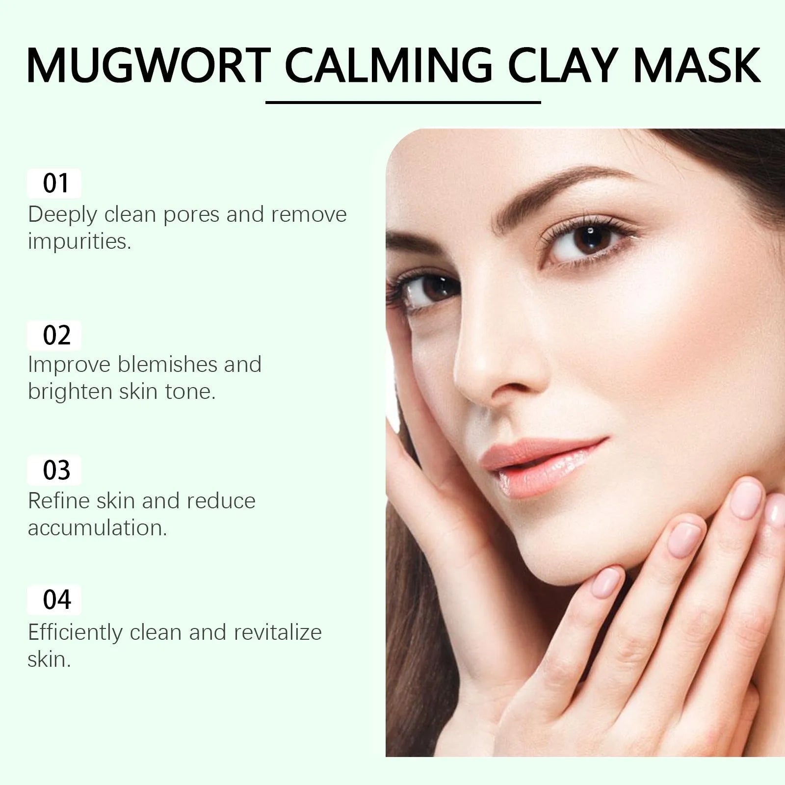 55g tube of pore cleaning bentonite clay mud mask for acne and blackheads