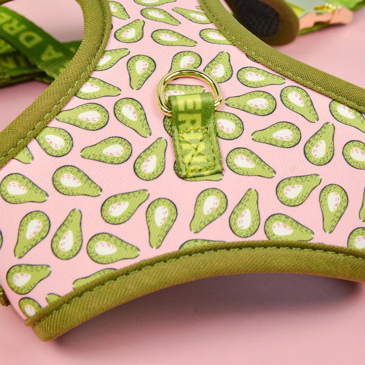 Summer colours dog harness and leash set for medium large dogs chest-back design