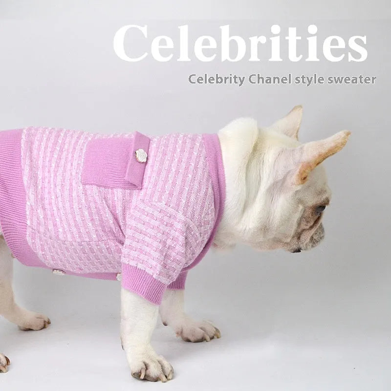 Classic style wool clothing for schnauzer dogs in autumn and winter
