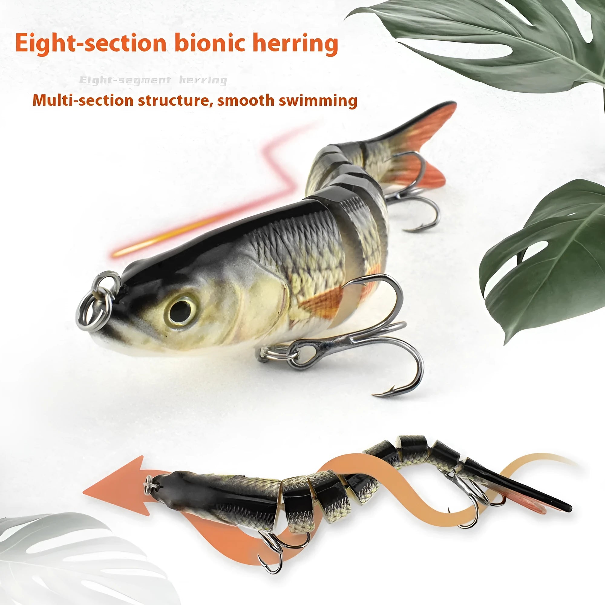 133mm bionic hard bait fishing lure in a fish shape, showing colour options.