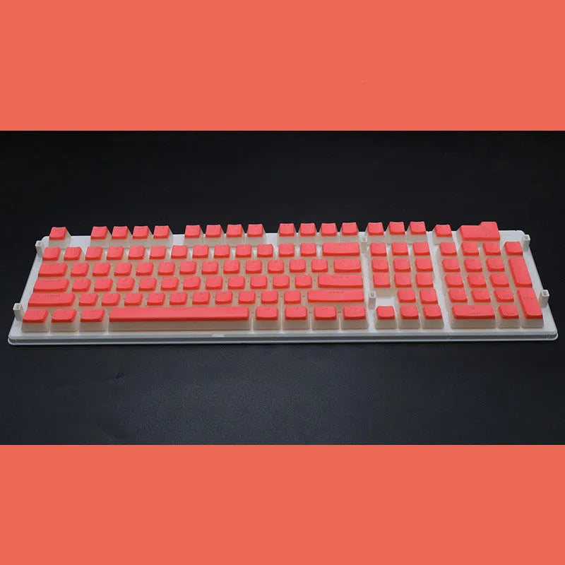 108 key pudding cream translucent mechanical keyboard keycap set in two-colour milk skin design