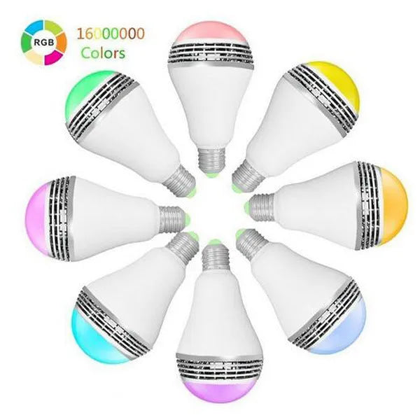 E27 smart bulb with integrated Bluetooth speaker for lighting and music