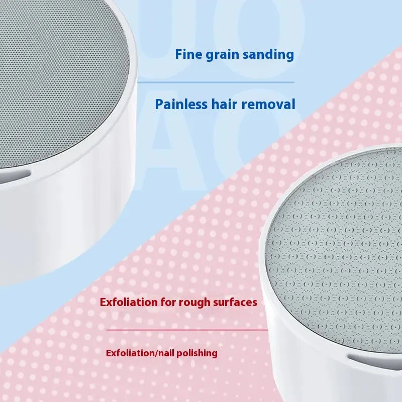 Nano Glass 2-in-1 epilator and dead skin remover foot grinder with plastic construction