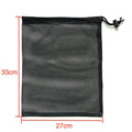 Mesh drawstring storage bag for water ball toys showing 5mm grid pattern