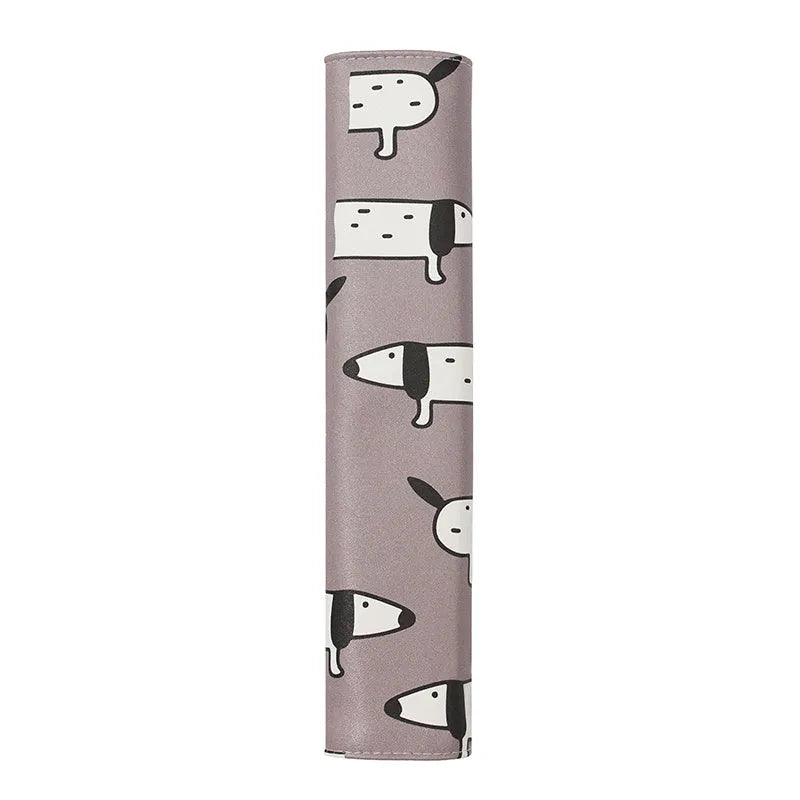 Dachshund cartoon pattern car safety belt shoulder protector in artificial leather