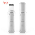White ultrasonic peeling machine for face skin cleansing dead skin and blackhead removal