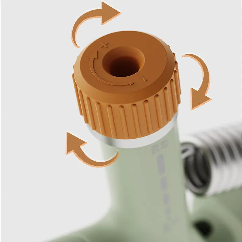 Adjustable spring grip strength trainer in three colour options showing ABS plastic construction