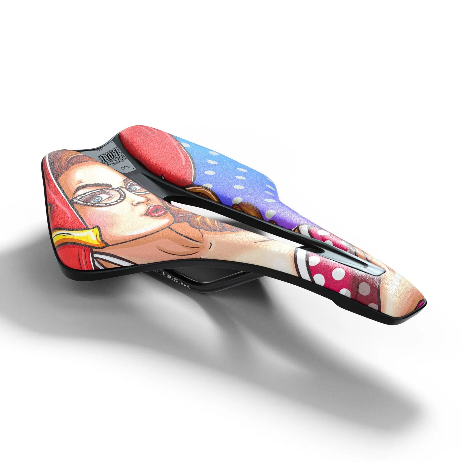 Ultra-light EVA bicycle saddle with hollow design and PU leather cover