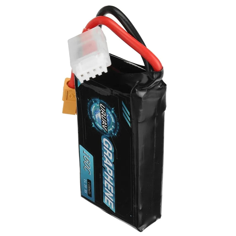 7.4V 1200mAh RC lithium battery with T-plug connector for model cars