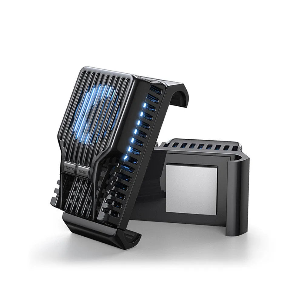 Black mobile phone radiator with clip design for smartphones 4 to 7 inches