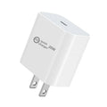 USB-C PD 20W fast charging wall charger with British plug and attached Type-C cable.