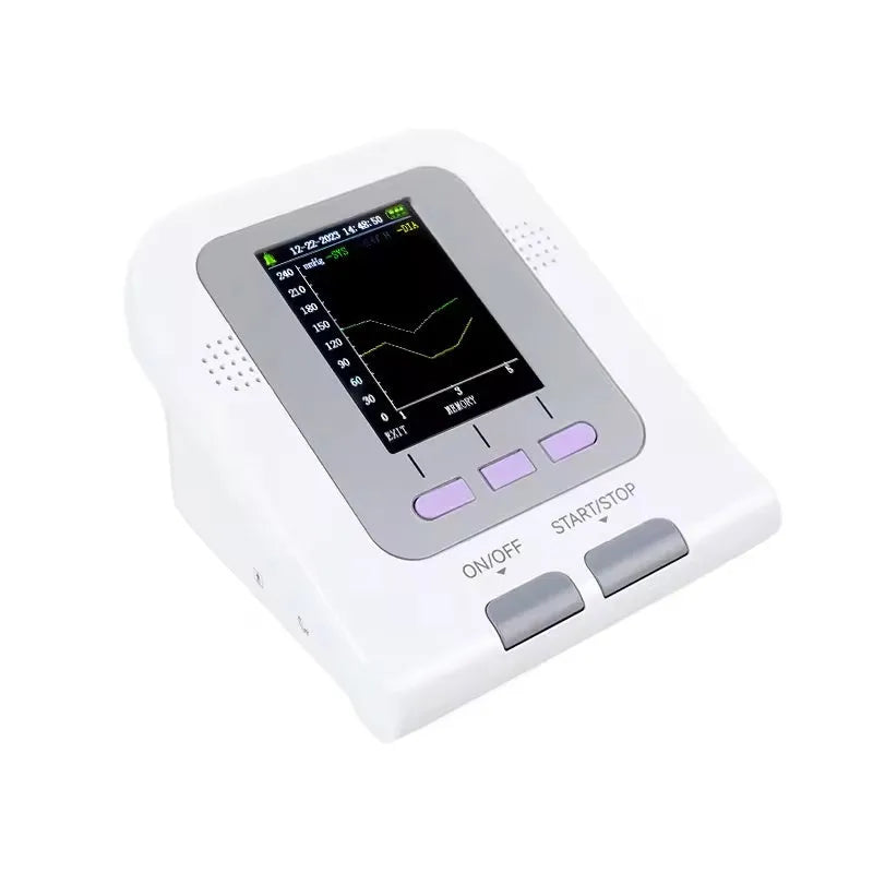 CONTEC08A veterinary digital blood pressure monitor unit with colour screen and three animal cuff sizes.