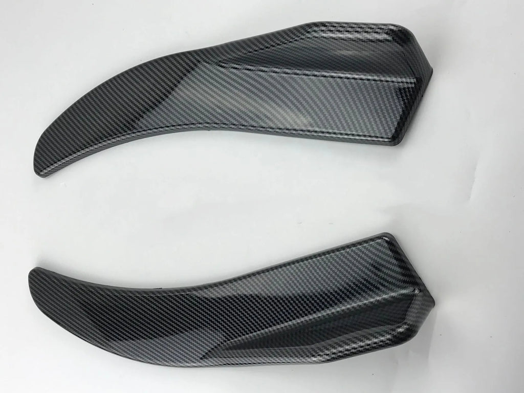 Carbon fibre front and rear vehicle deflectors for General Motors cars with screw fixation