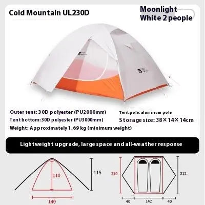 Cold Mountain Snow Wing UL2 EXO double outdoor camping rainproof windproof floor mat for hiking tent