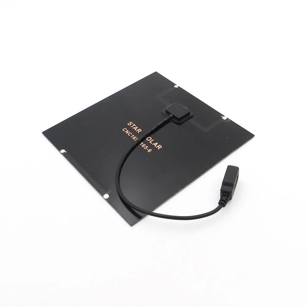 Solar panel with attached fan unit and USB port for mobile phone charging