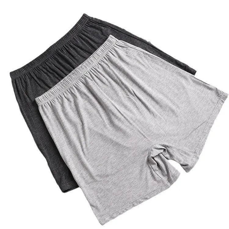 Men's solid colour high-waist boxer shorts in modal fabric, shown in multiple colours.