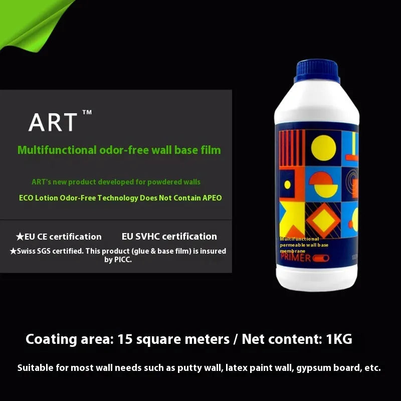 Three rolls of Glue E formaldehyde-free glutinous rice wallpaper adhesive.