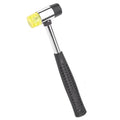 Black and silver ring expansion tool with base expander and rubber hammer for jewellery repair