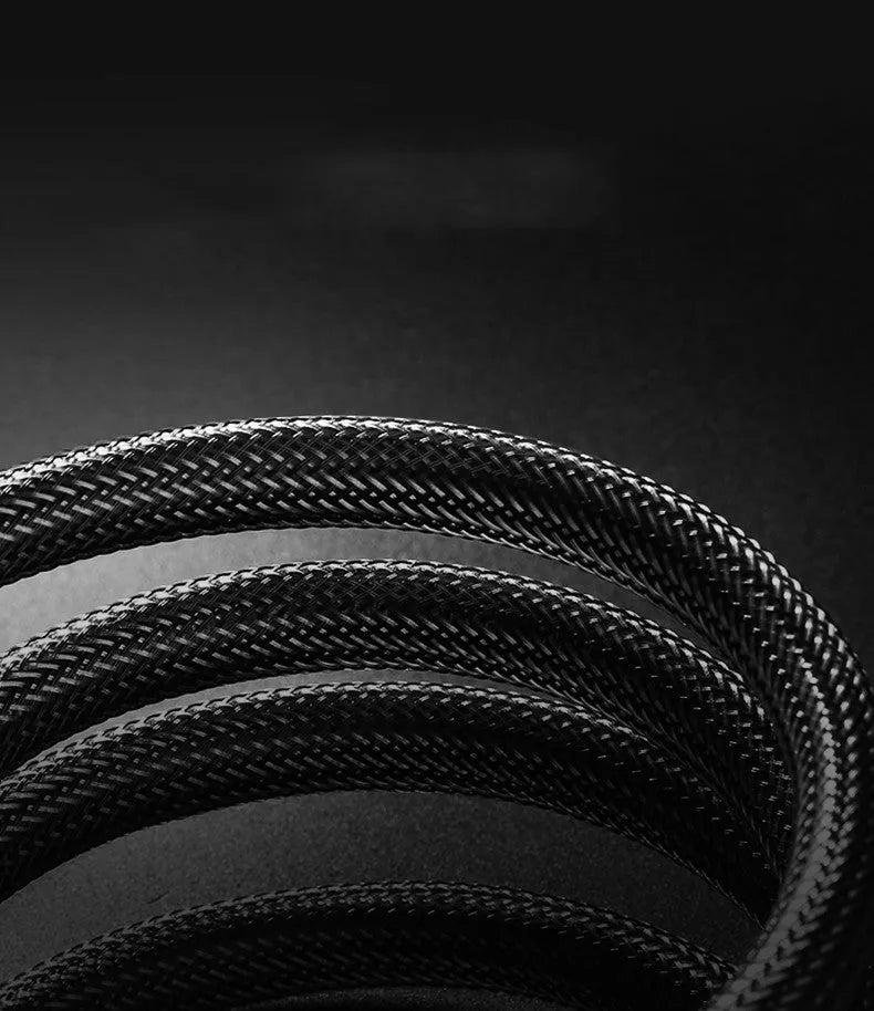 5 metre long black HDMI 2.0 cable with gold-plated connectors on a white background.