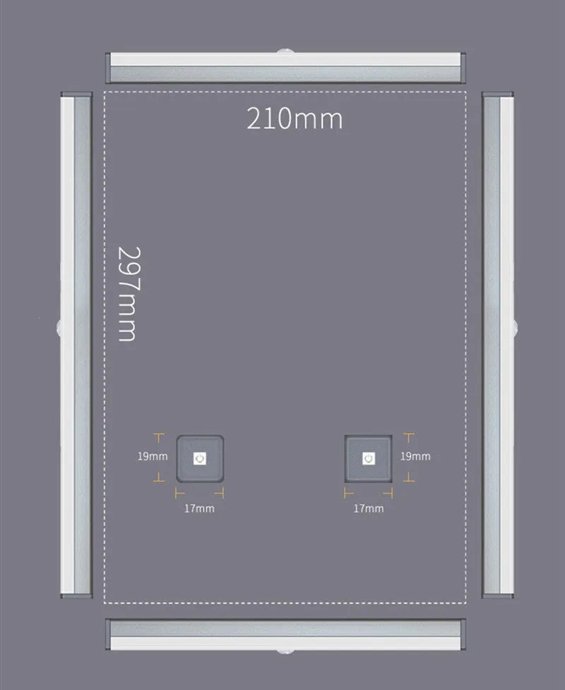 Aluminium LED human body induction magnetic closet light with USB charging port.