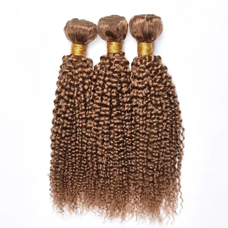 Kinky curly wave human hair wig medium length 10 to 24 inches mechanically processed
