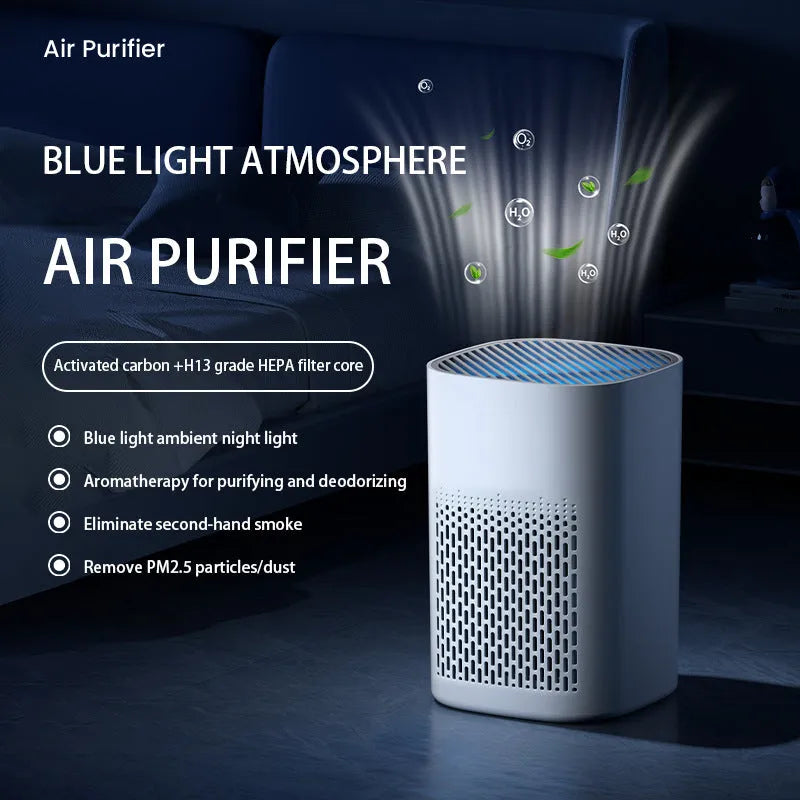 USB desktop air purifier for small room odour and smoke removal