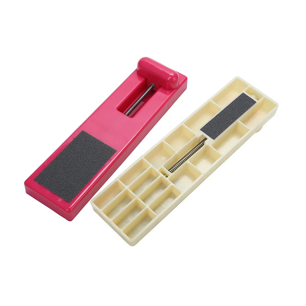 Ballet foot trainer for instep rotation and toe conditioning in pink and white colours
