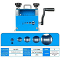 SD-017 manual wire stripping machine for 0.5mm to 17mm diameter cables on a workbench.