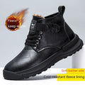 Martin Boots high-top platform boots with velvet-textured black upper and rubber sole