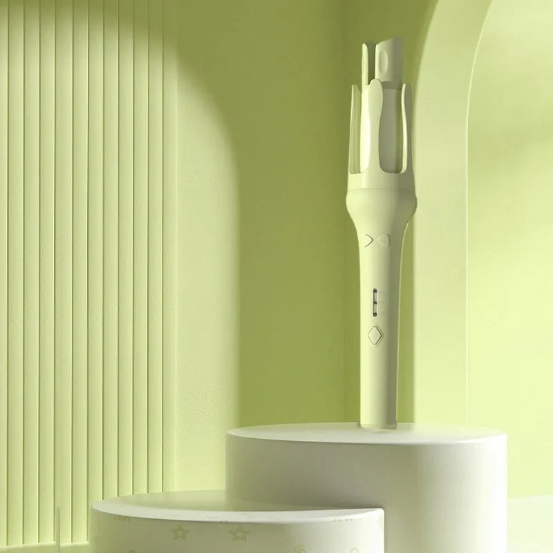 Automatic hair curler with 32mm barrel in multiple colour options including white and Chigo variants