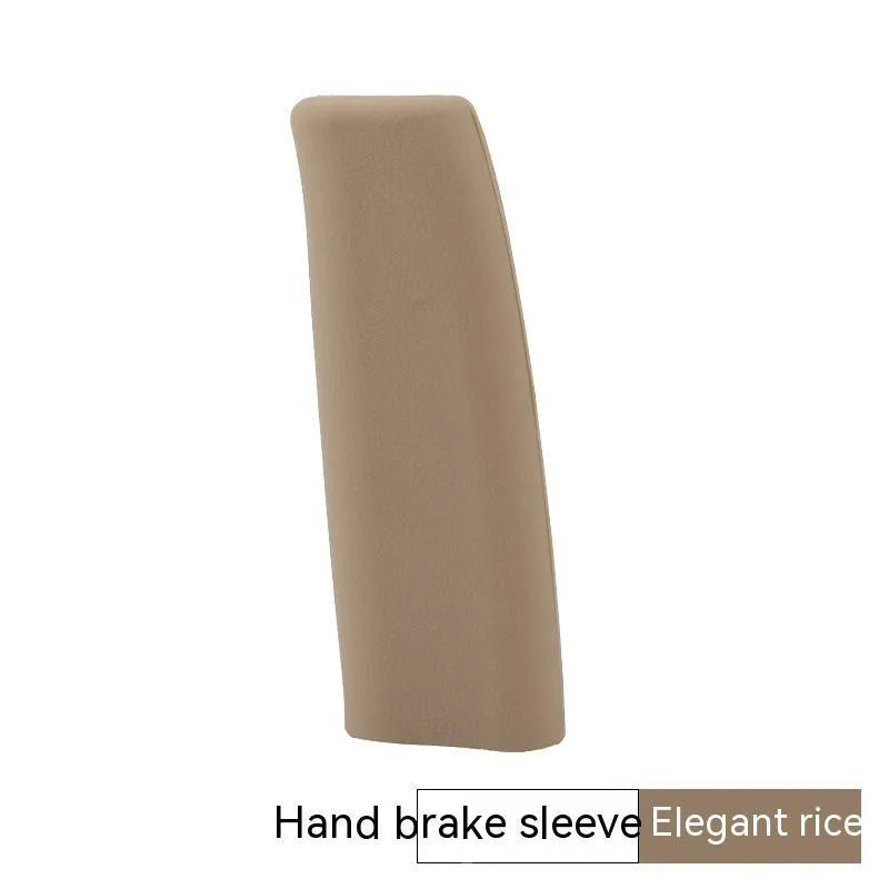 Universal silicone handbrake sleeve in black grey beige red blue colours 12cm length