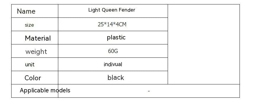 Carbon fibre tail mudguard for Light Bee electric off-road bicycle with lengthened rear fender