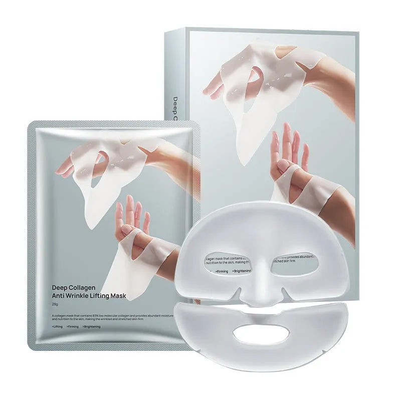 Single piece collagen anti-wrinkle moisturising facial mask with 28ml serum for all skin types